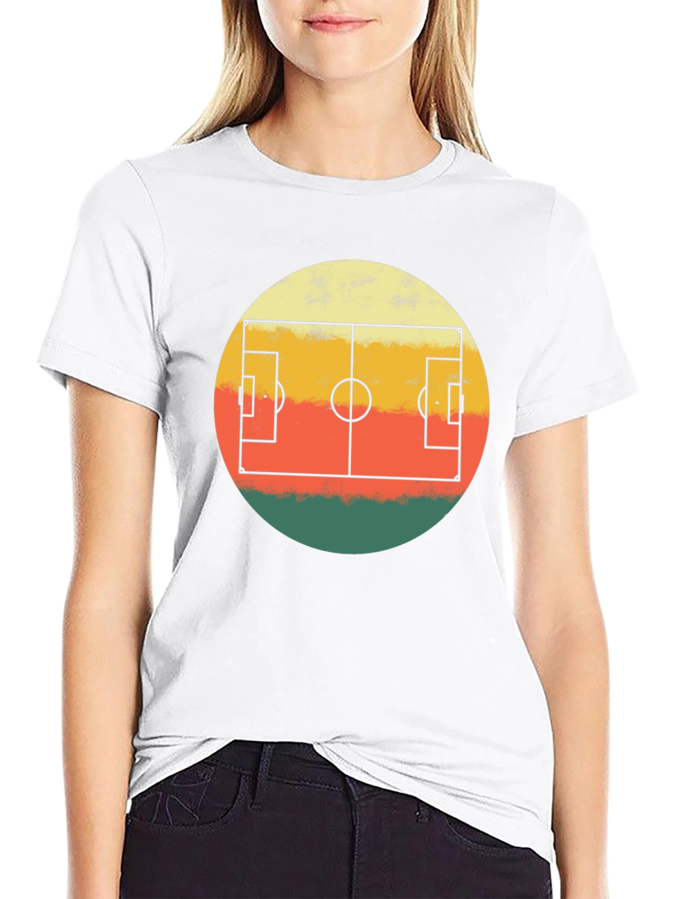 Retro Soccer Field T-Shirt