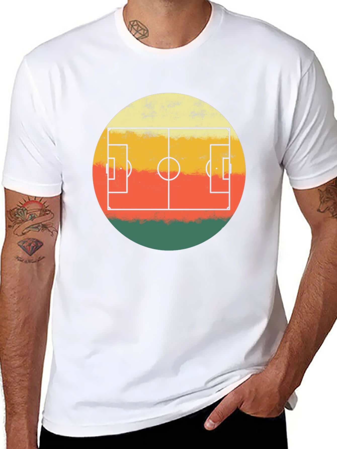 Retro Soccer Field T-Shirt