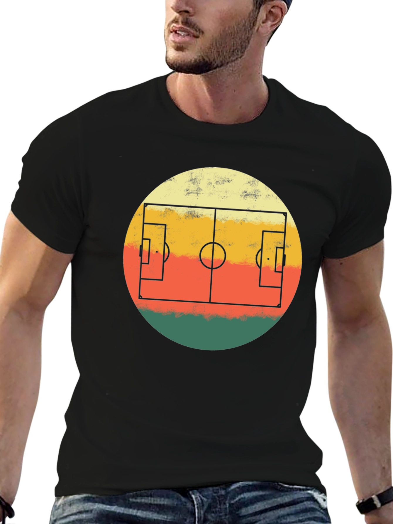 Retro Soccer Field T-Shirt
