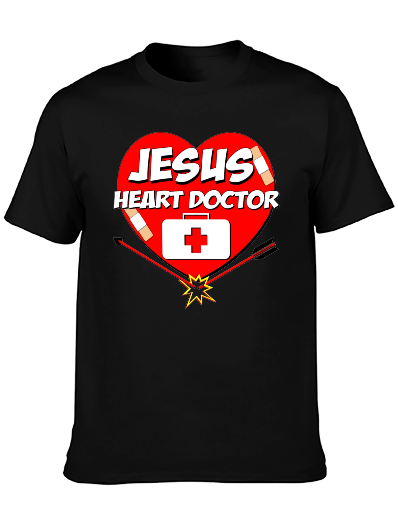 Jesus Heart Doctor Graphic T-Shirt