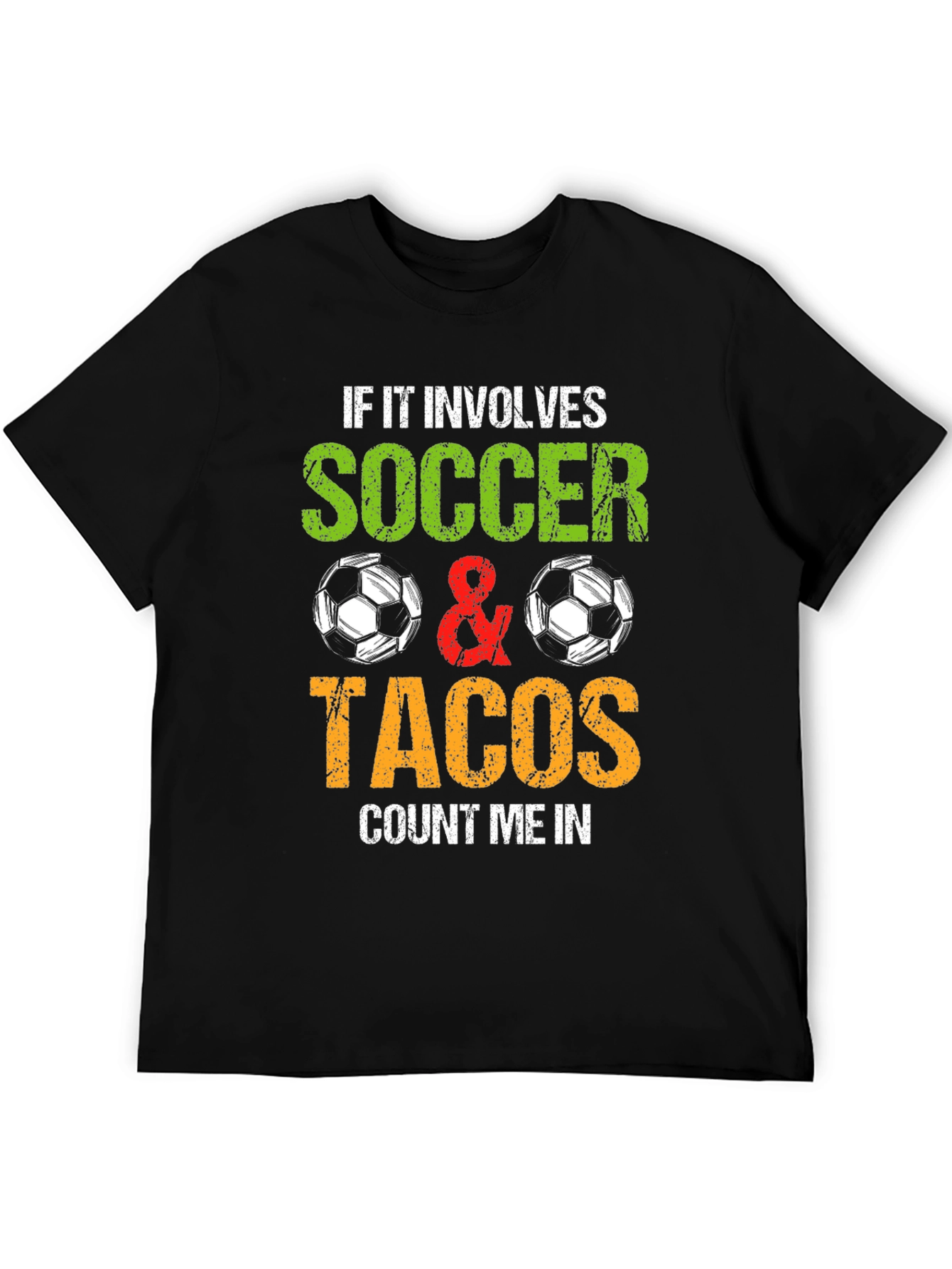 Soccer and Tacos Graphic T-Shirt