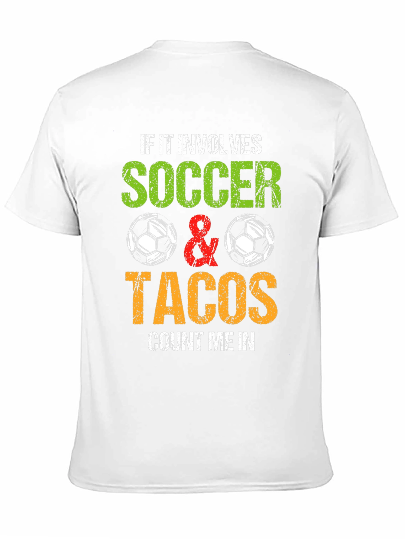 Soccer and Tacos Graphic T-Shirt