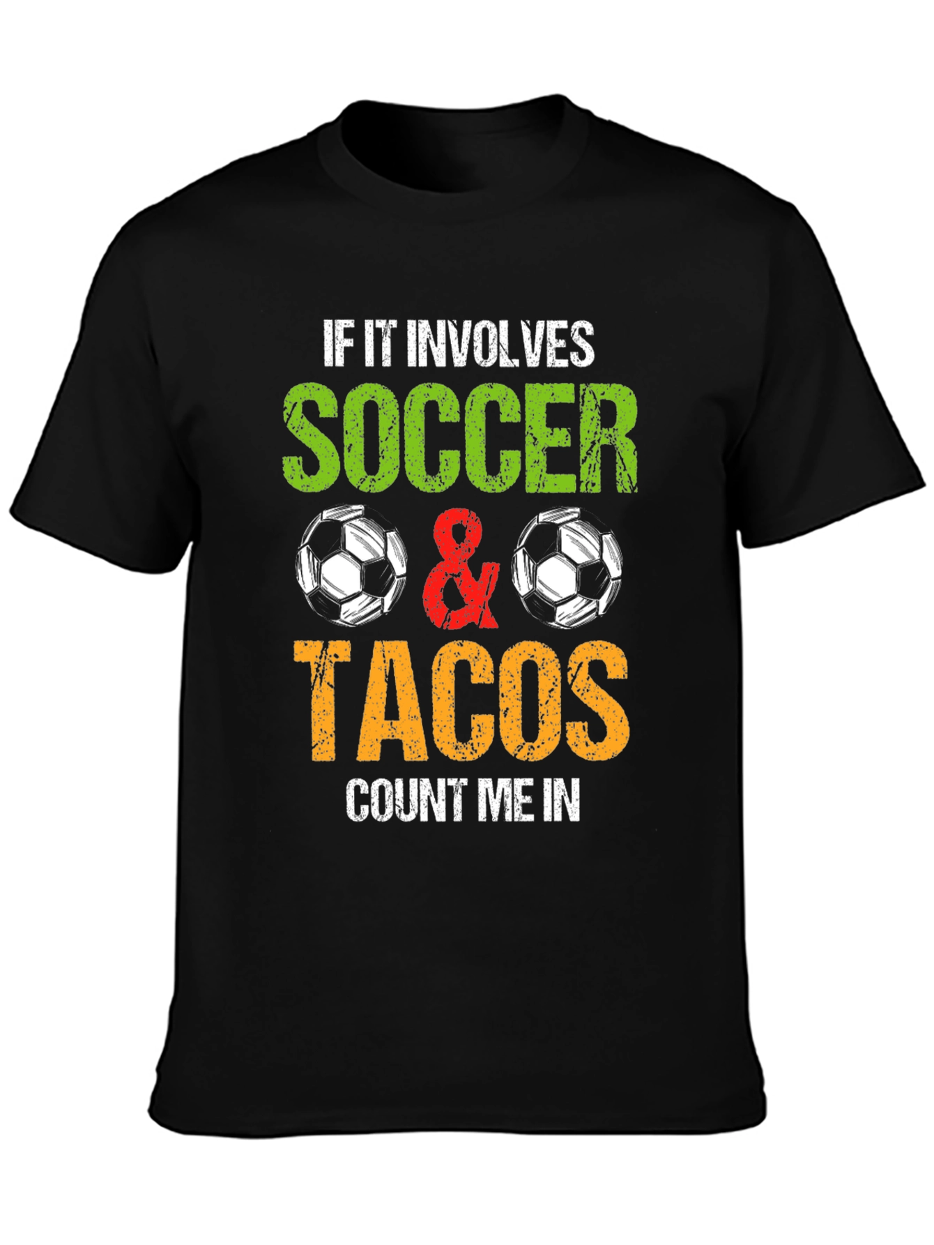Soccer and Tacos Graphic T-Shirt