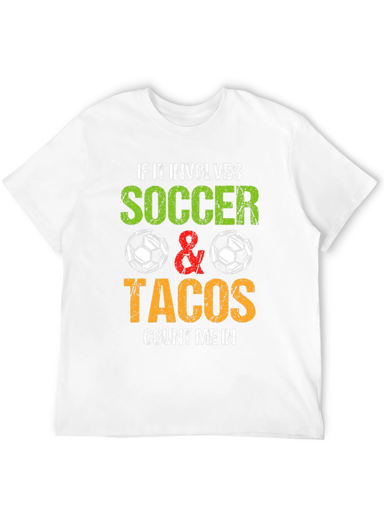 Soccer and Tacos Graphic T-Shirt