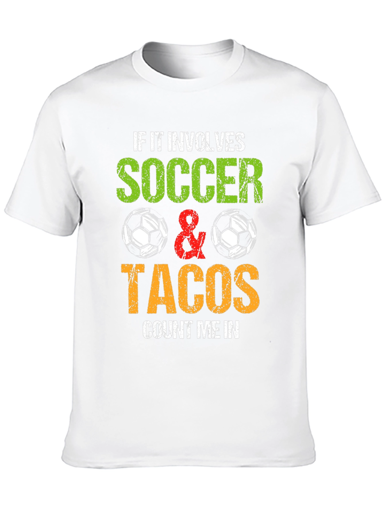 Soccer and Tacos Graphic T-Shirt