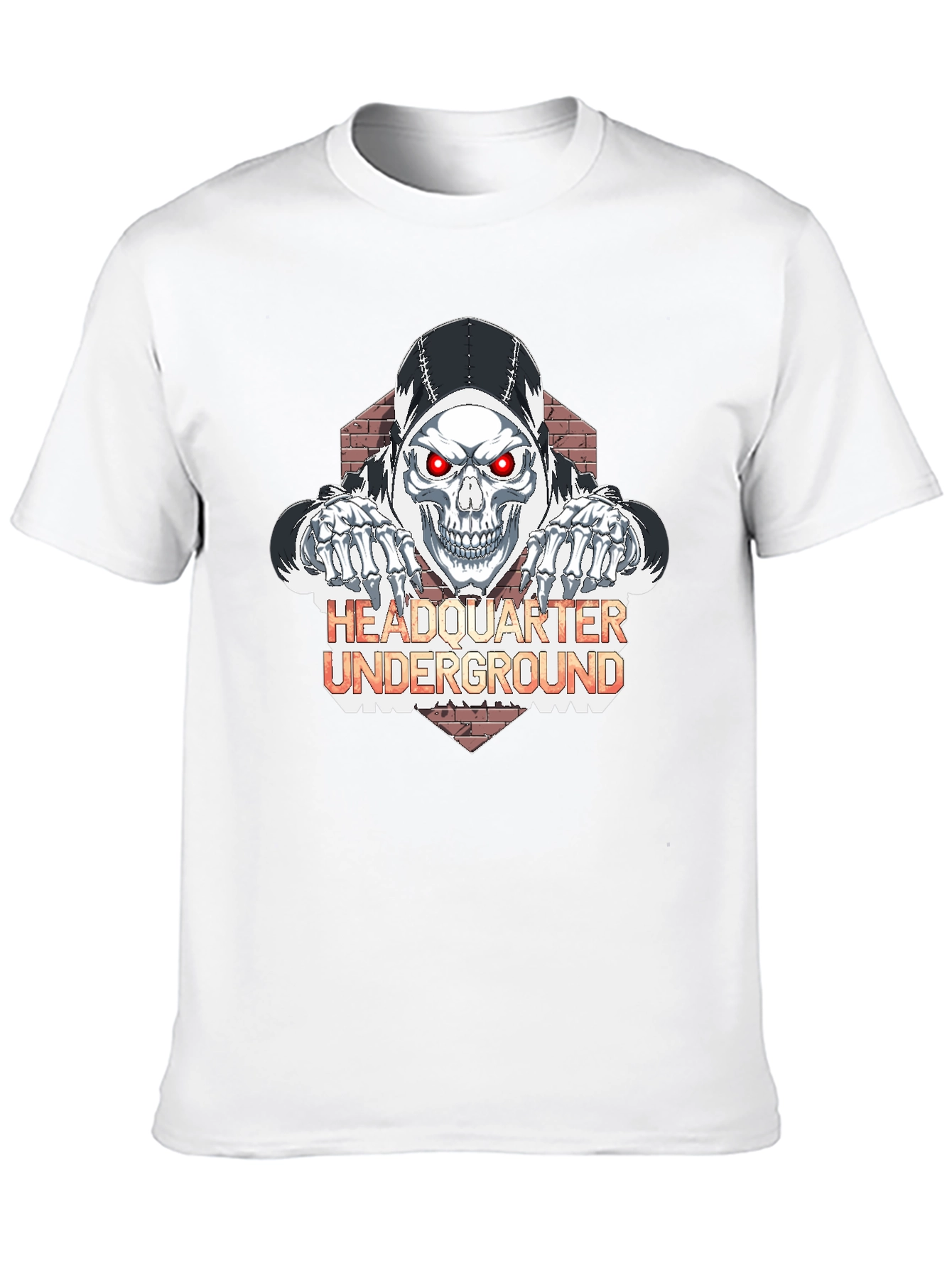 Edgy Skull Graphic Black T-Shirt