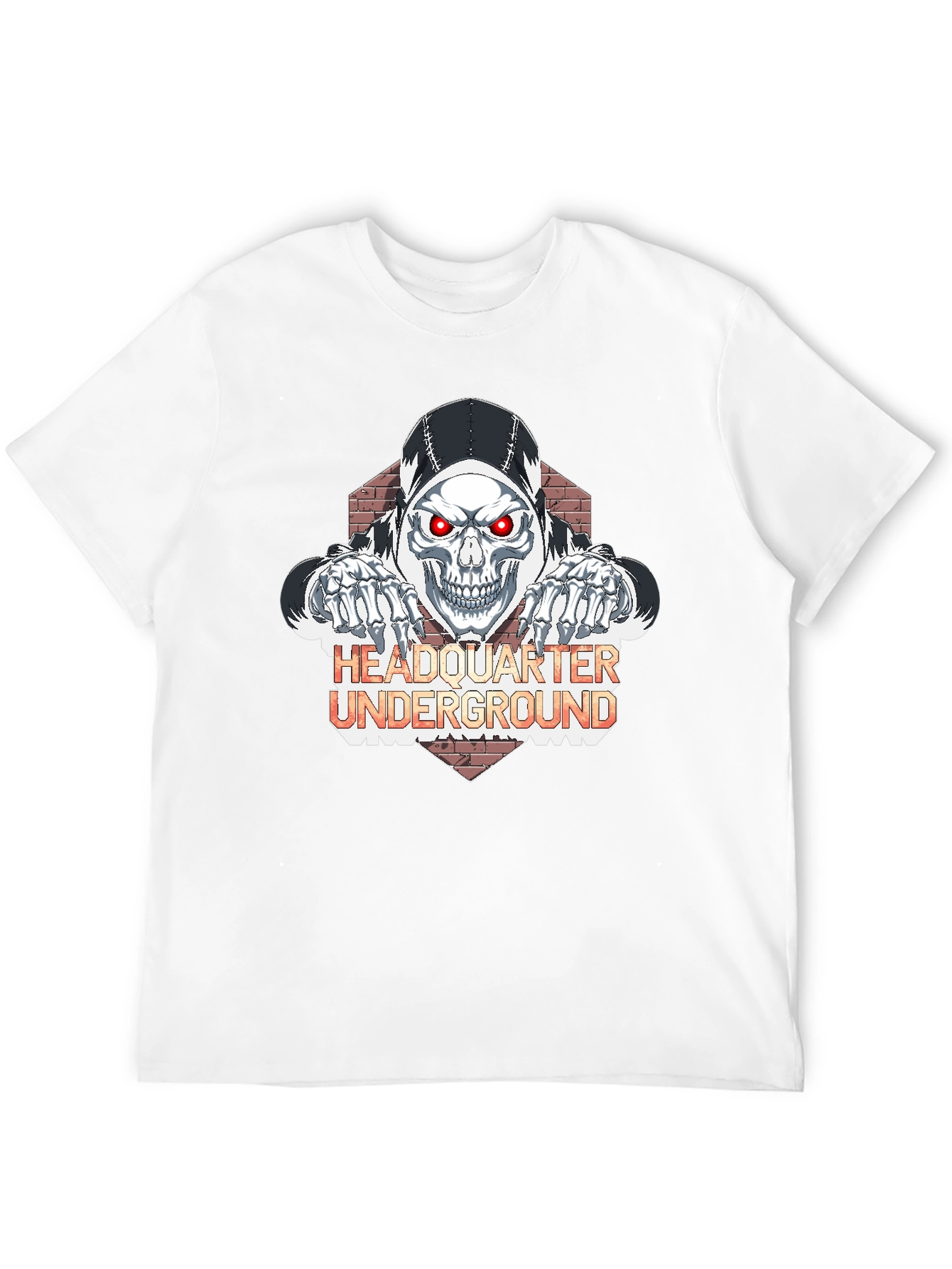 Edgy Skull Graphic Black T-Shirt