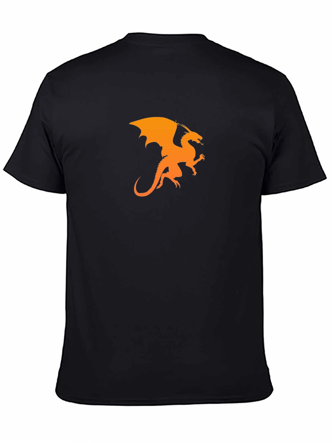 Dragon Graphic Black T-Shirt - Mens Casual Tee