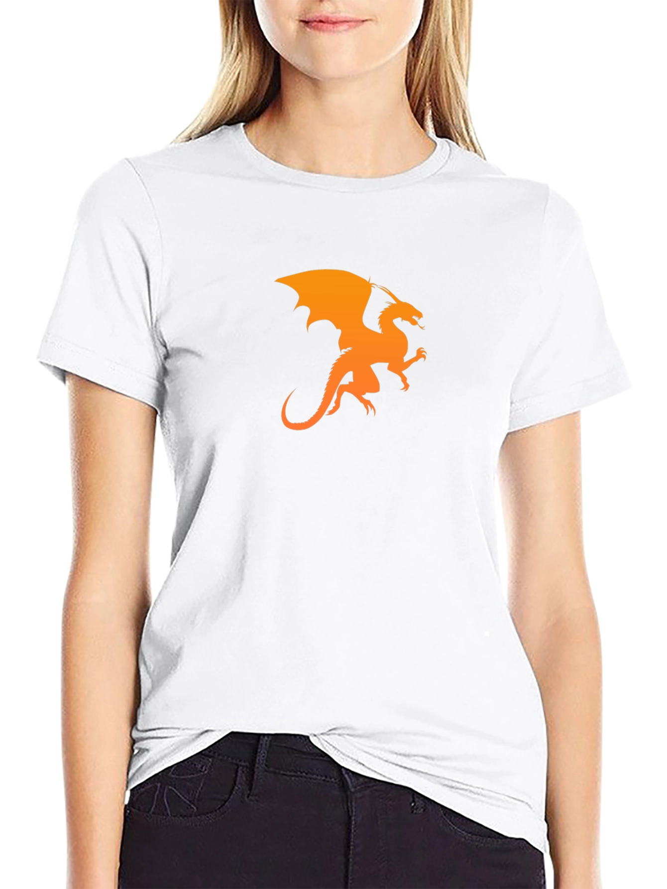Dragon Graphic Black T-Shirt - Mens Casual Tee