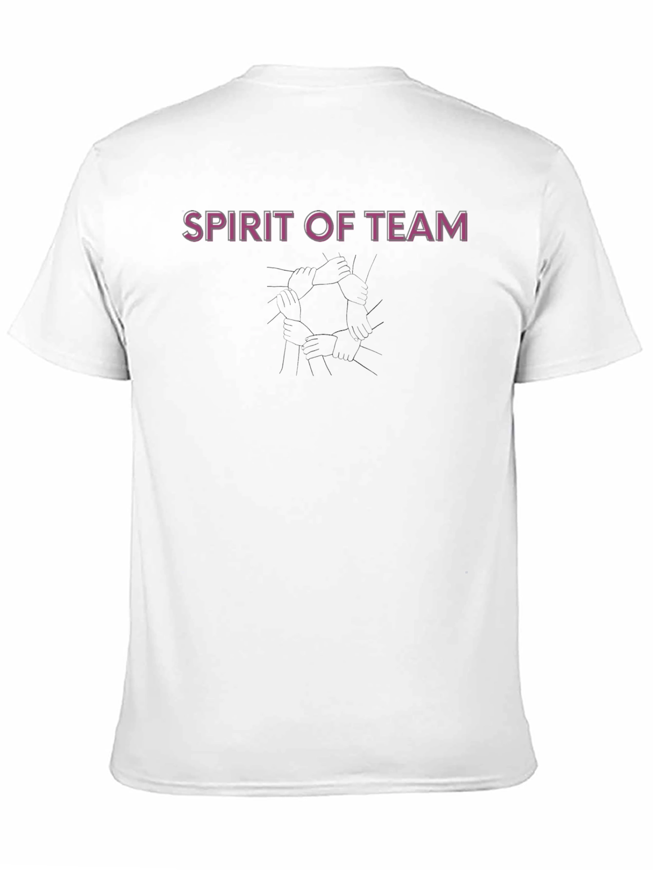 Spirit of Team Black Crew Neck T-Shirt