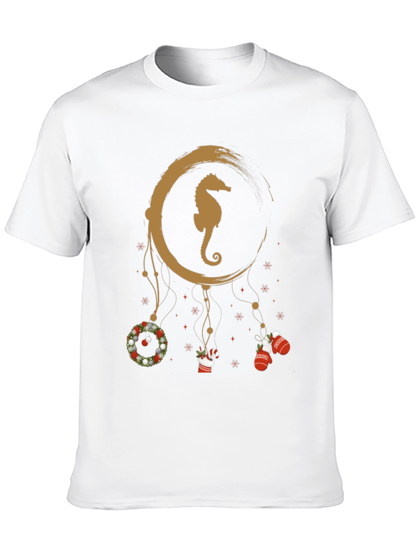 Festive Seahorse Dreamcatcher T-Shirt