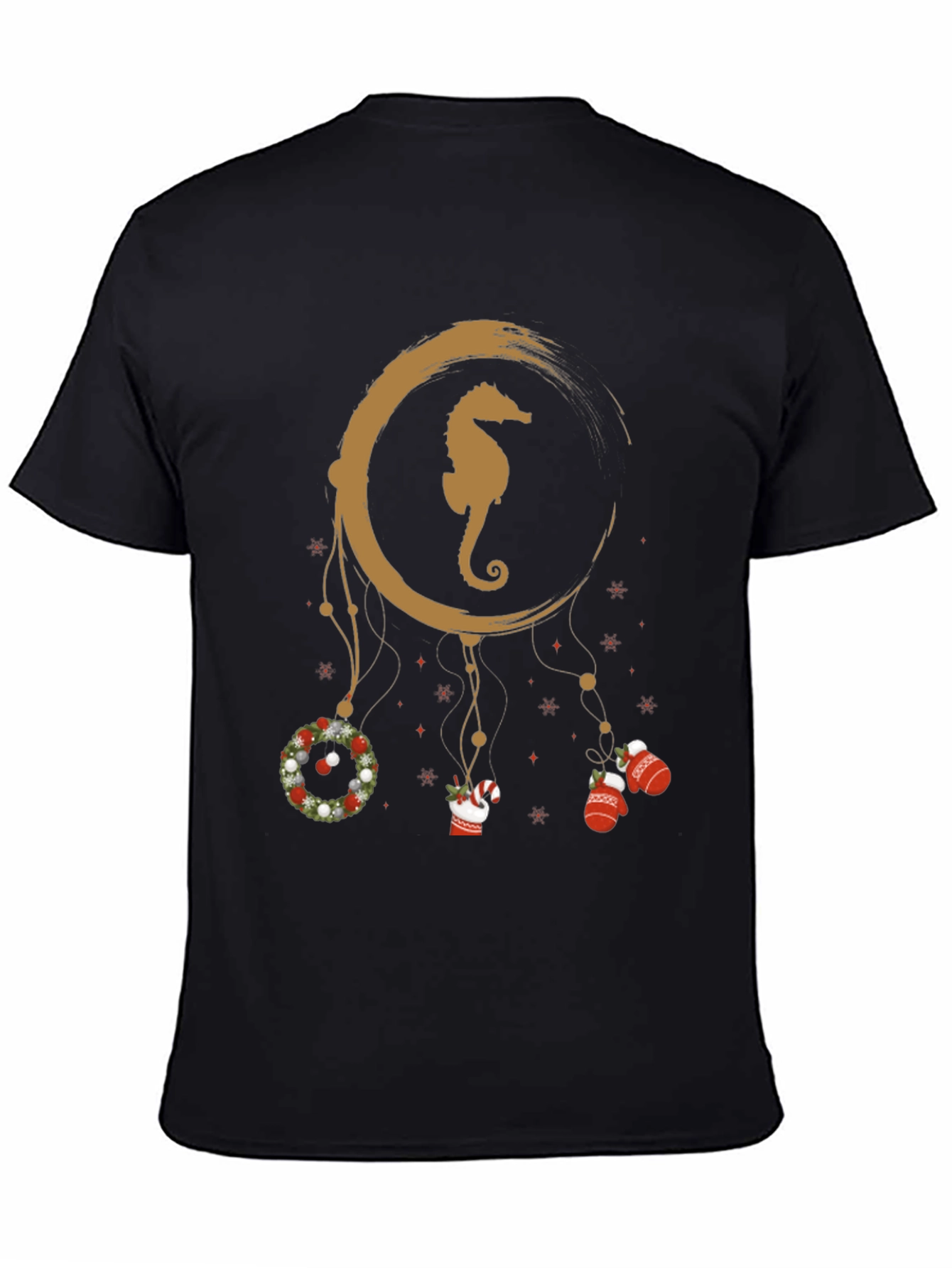 Festive Seahorse Dreamcatcher T-Shirt