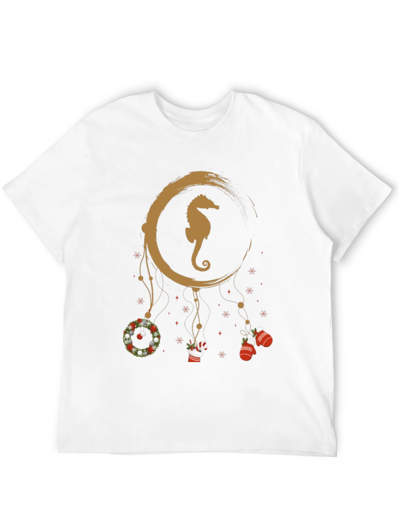 Festive Seahorse Dreamcatcher T-Shirt