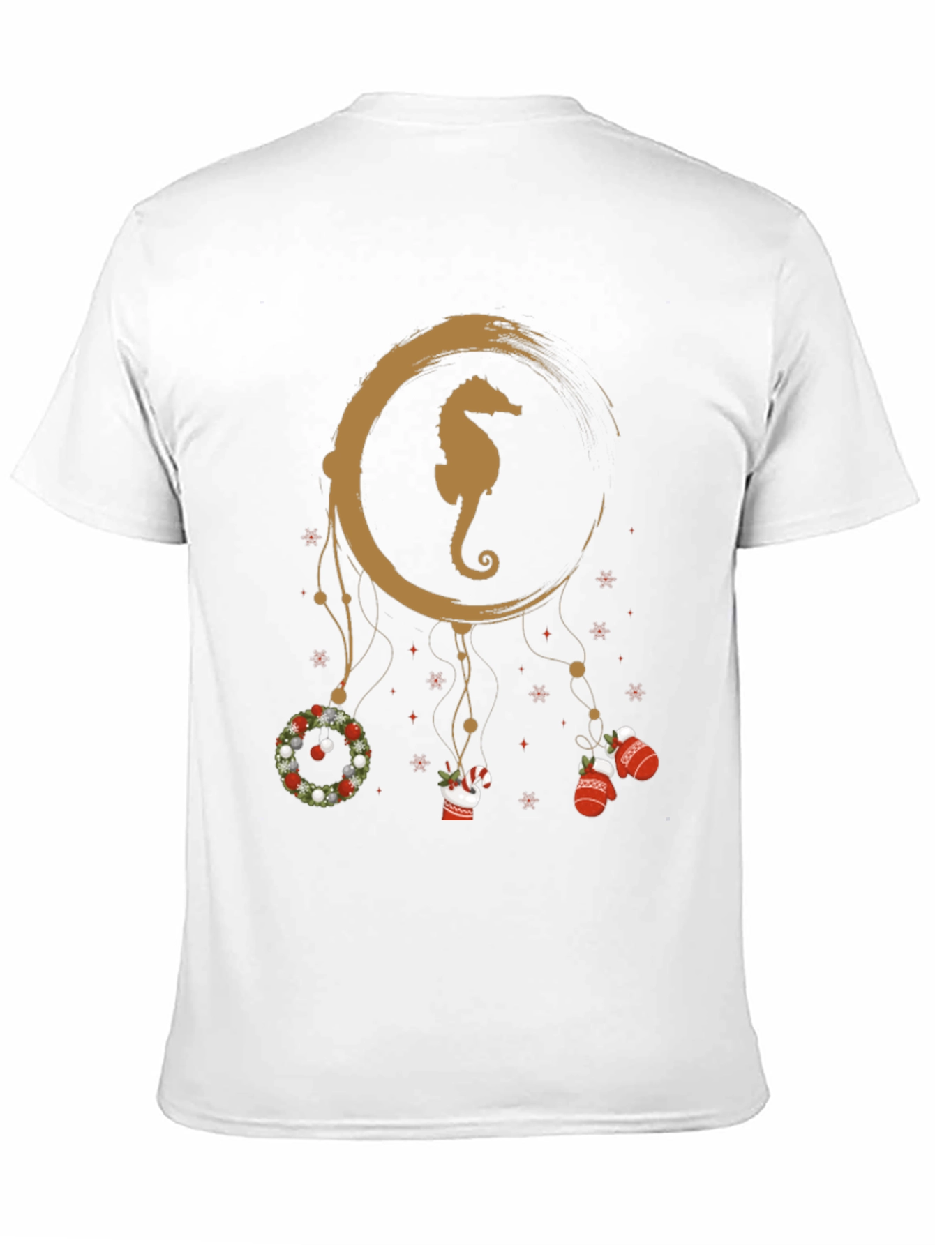 Festive Seahorse Dreamcatcher T-Shirt