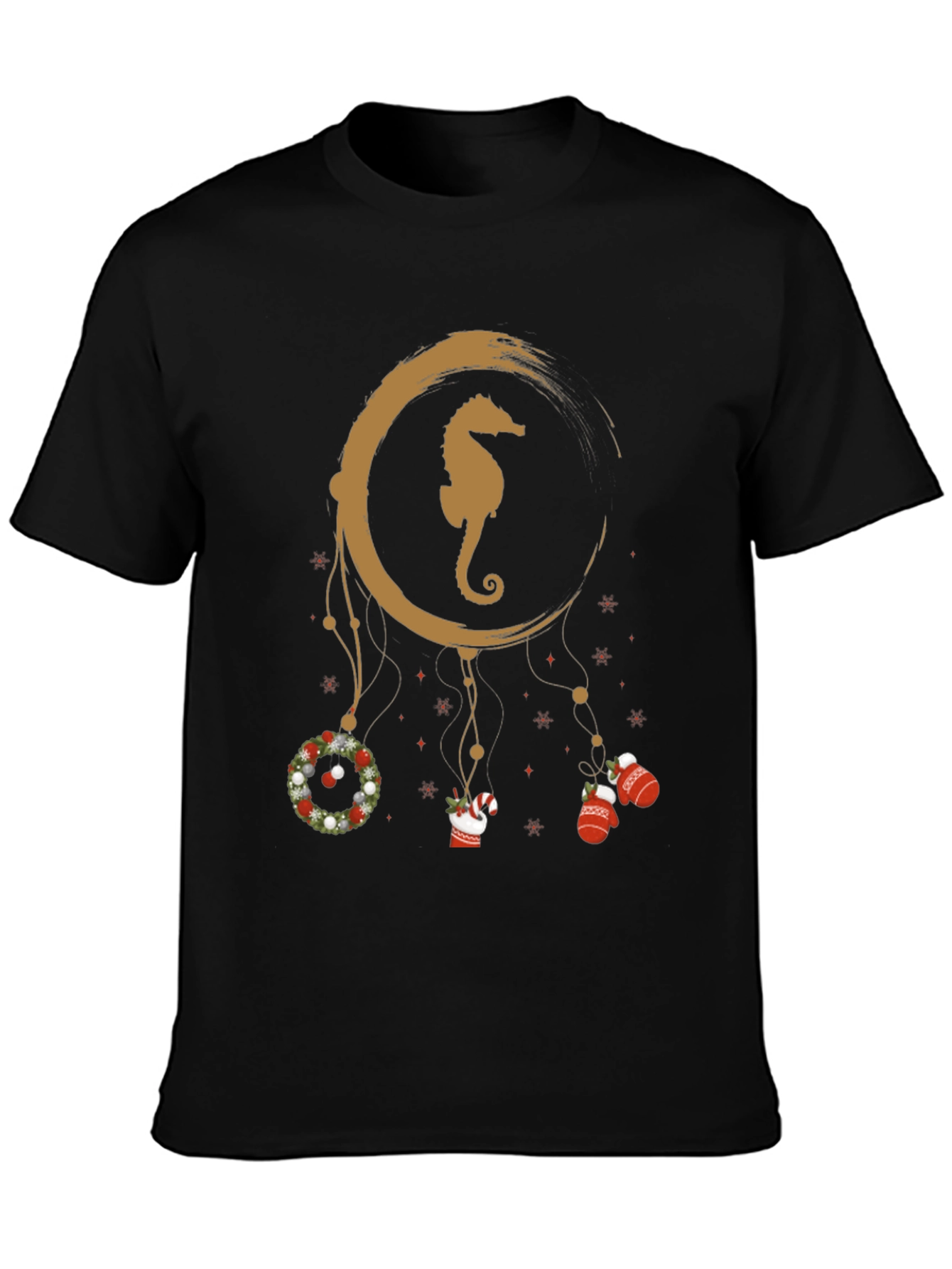Festive Seahorse Dreamcatcher T-Shirt
