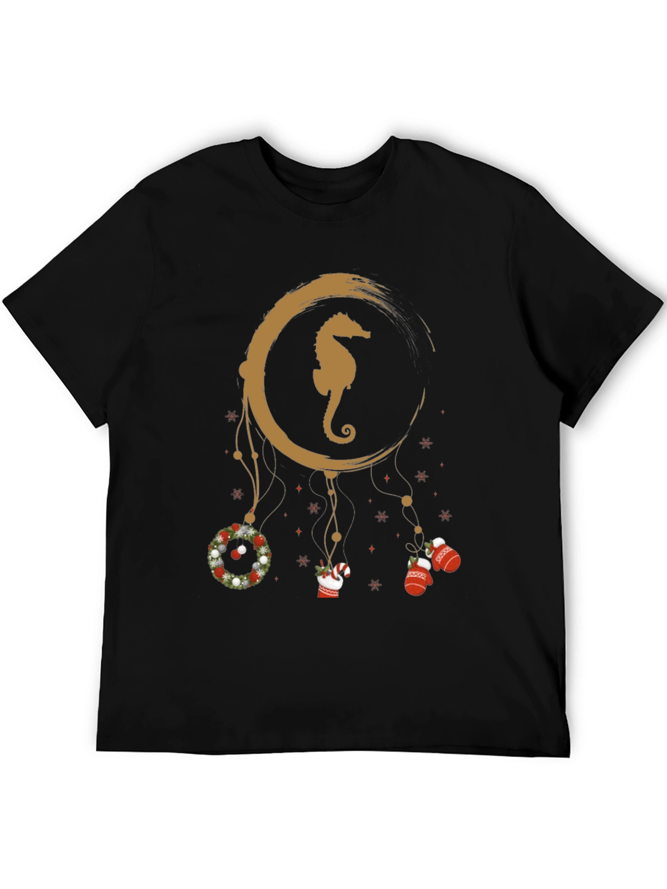 Festive Seahorse Dreamcatcher T-Shirt