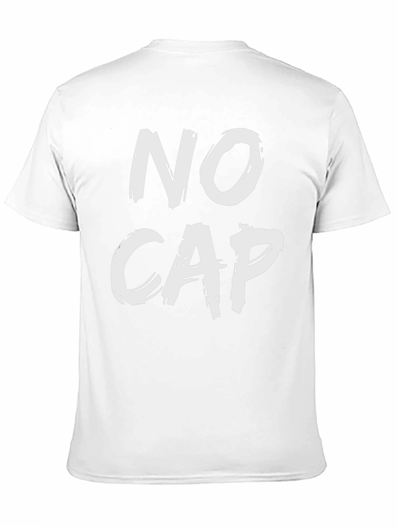 No Cap Black Graphic Tee - Statement T-Shirt