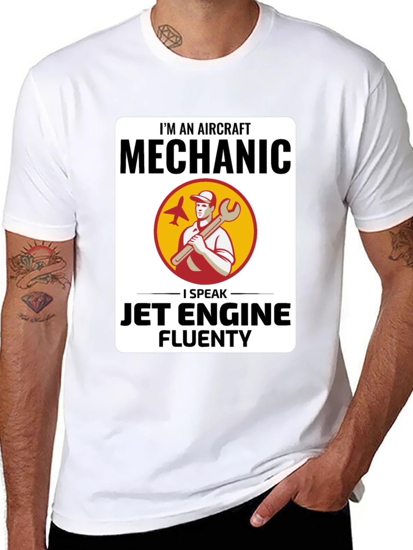 Aircraft Mechanic Jet Engine T-Shirt