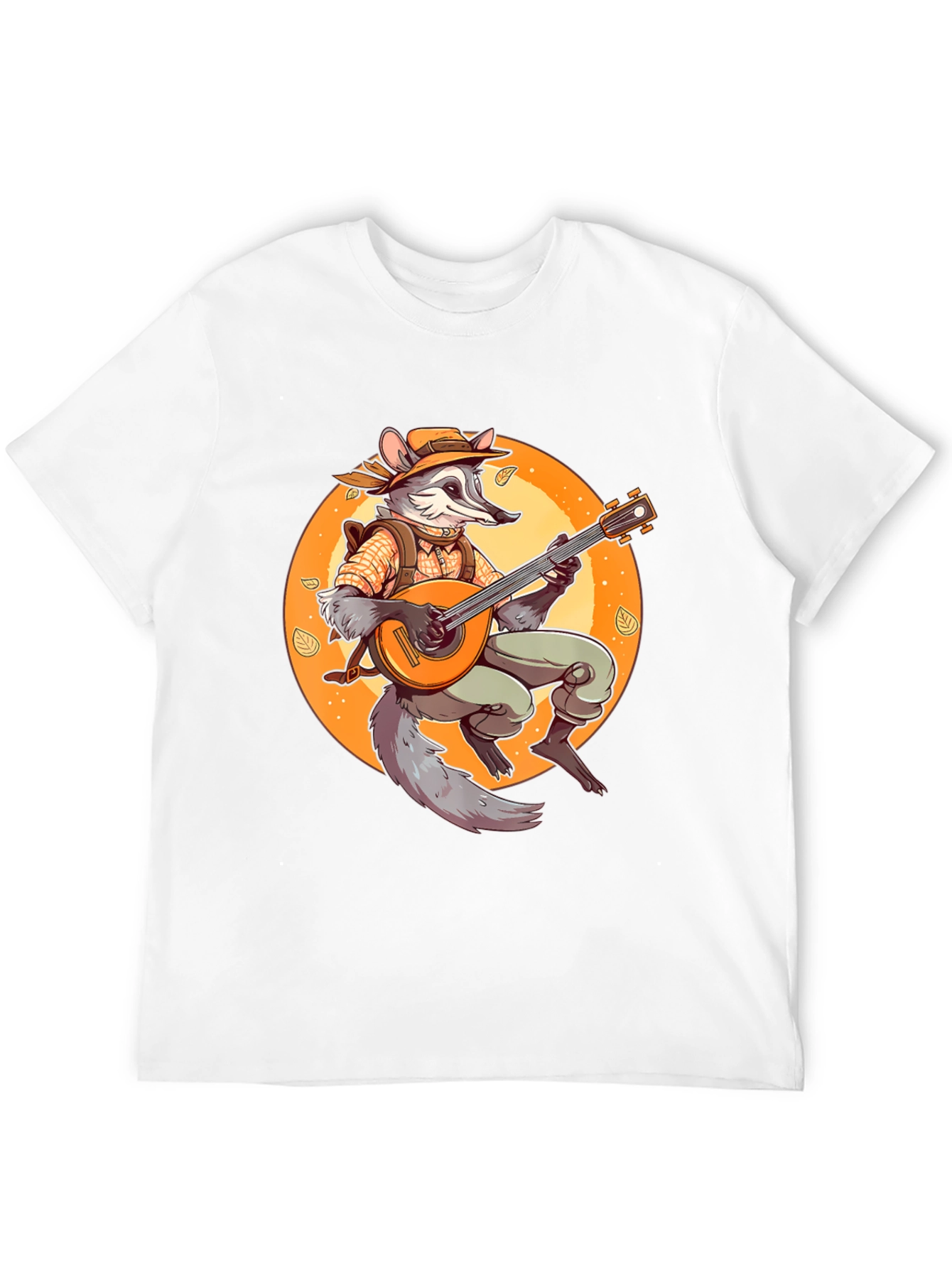 Bard Raccoon T-Shirt - Musician Animal Tee