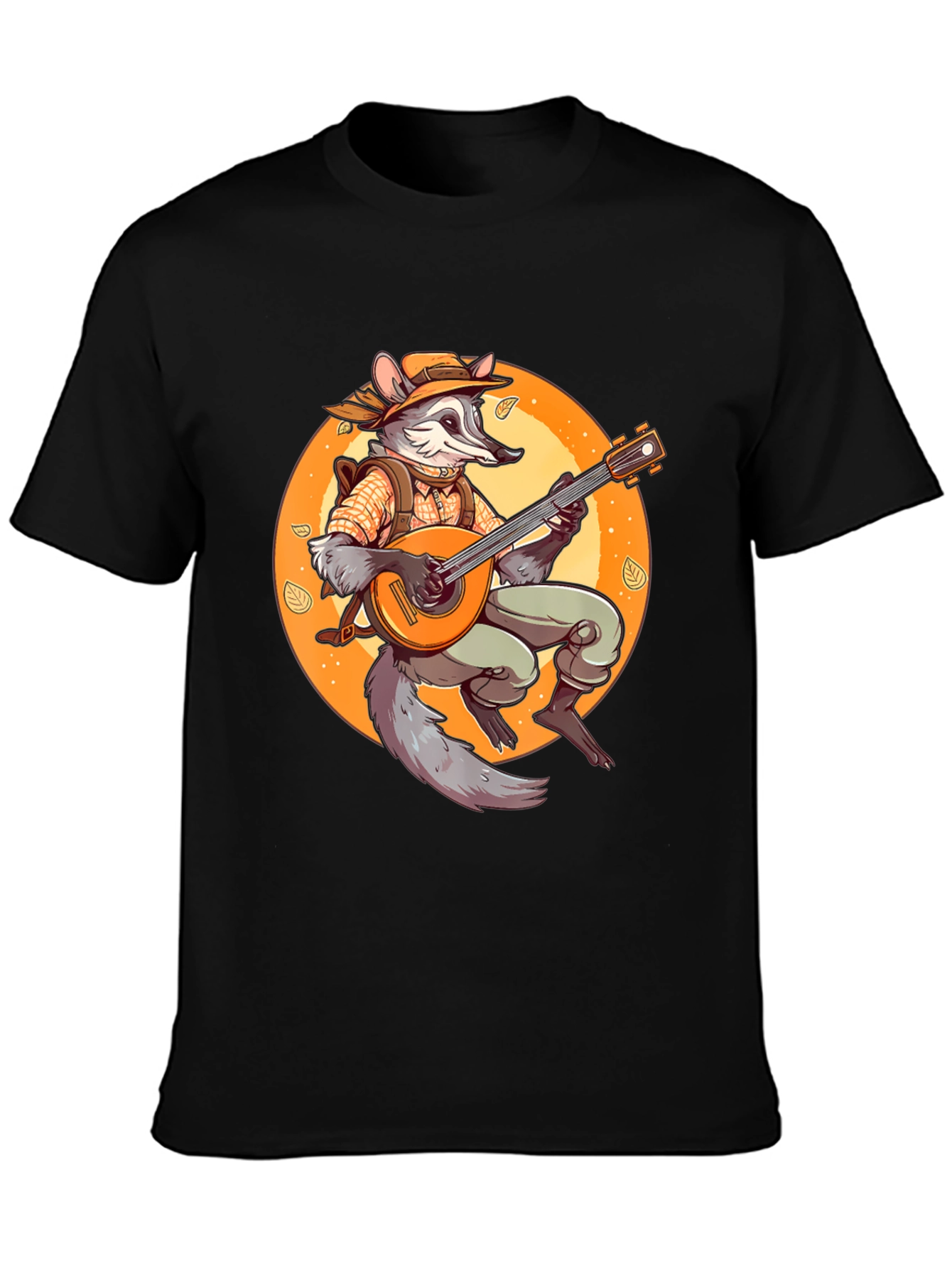 Bard Raccoon T-Shirt - Musician Animal Tee