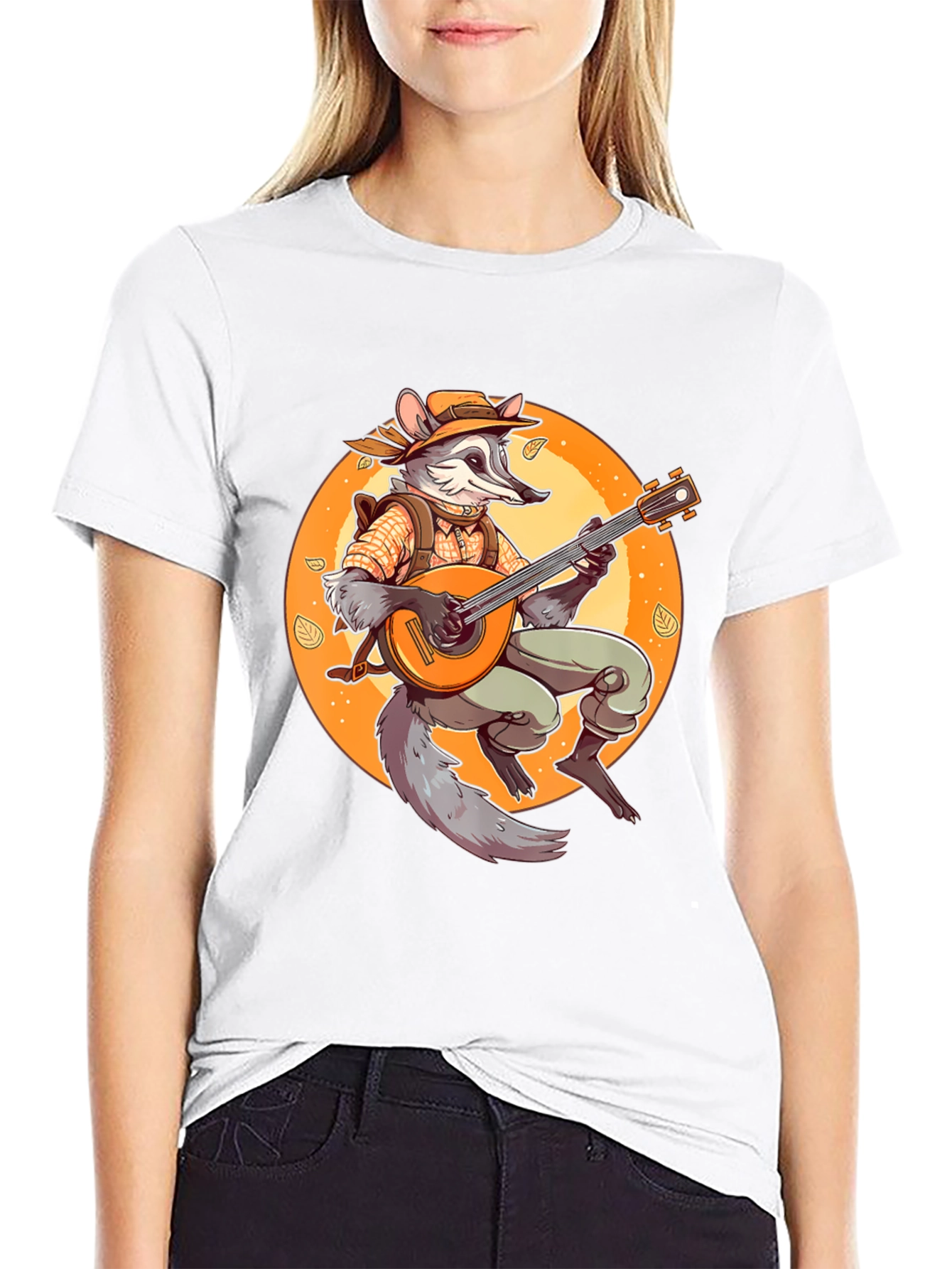 Bard Raccoon T-Shirt - Musician Animal Tee