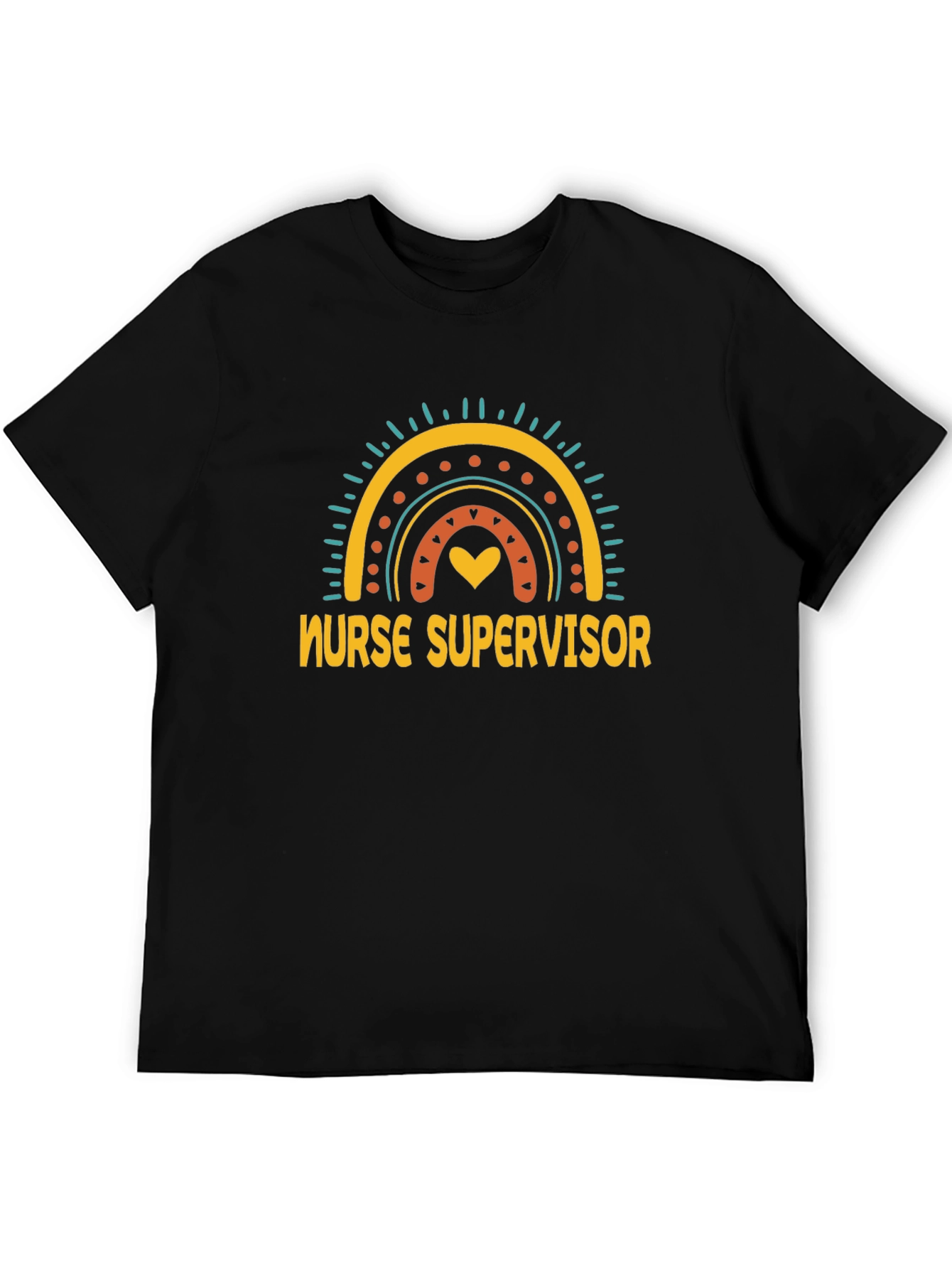 Nurse Supervisor Rainbow Graphic T-Shirt
