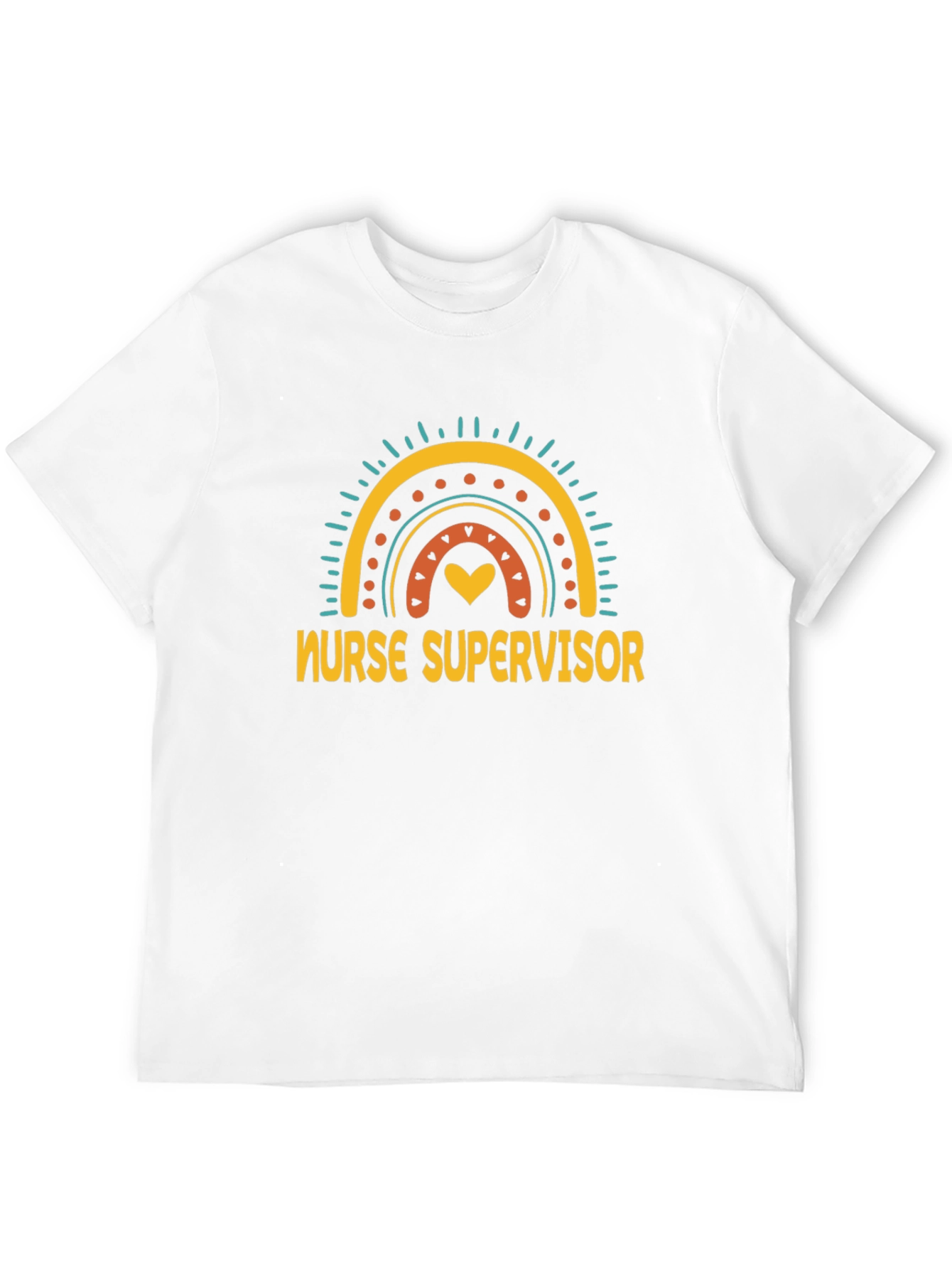 Nurse Supervisor Rainbow Graphic T-Shirt