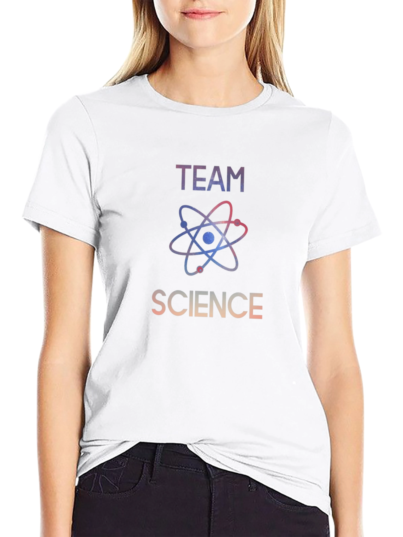 Team Science Graphic Tee - Stylish Black T-Shirt