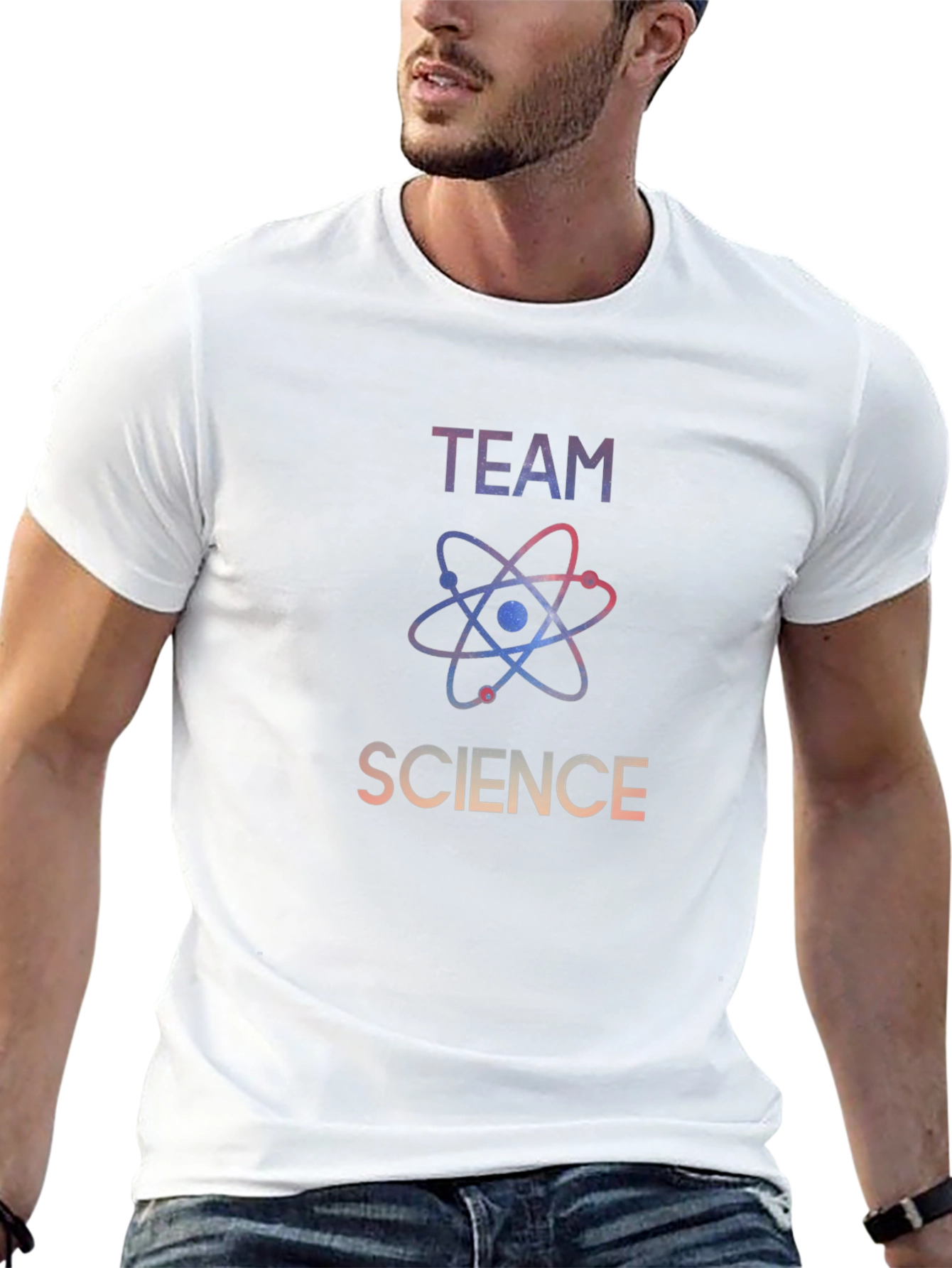 Team Science Graphic Tee - Stylish Black T-Shirt