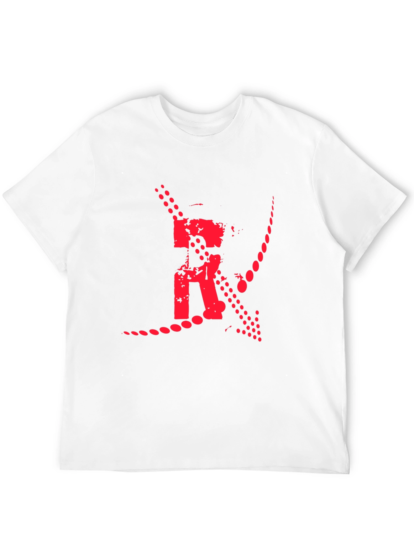 Bold Graphic Print Tee - Black