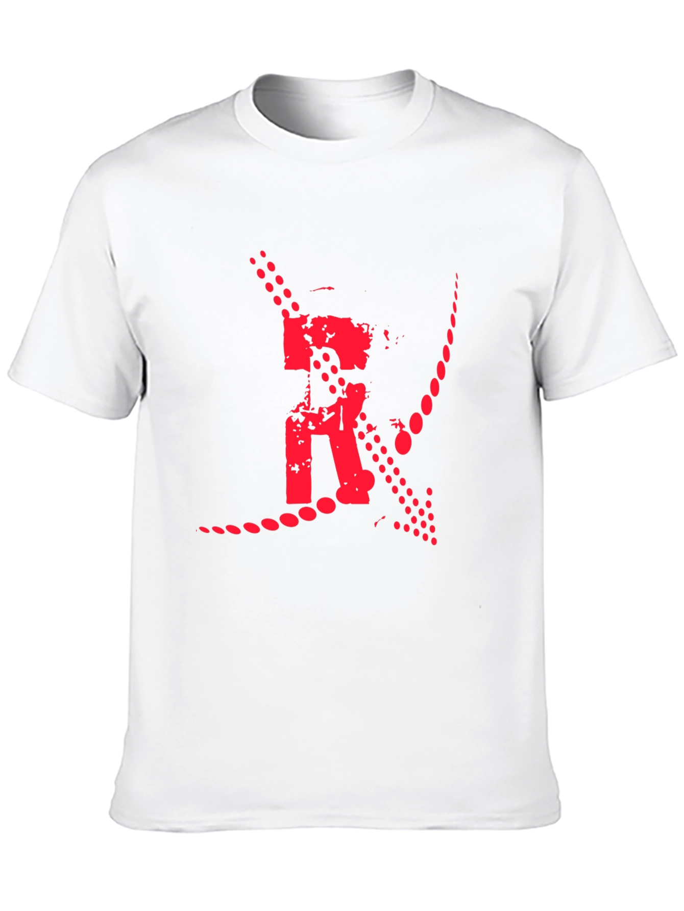 Bold Graphic Print Tee - Black