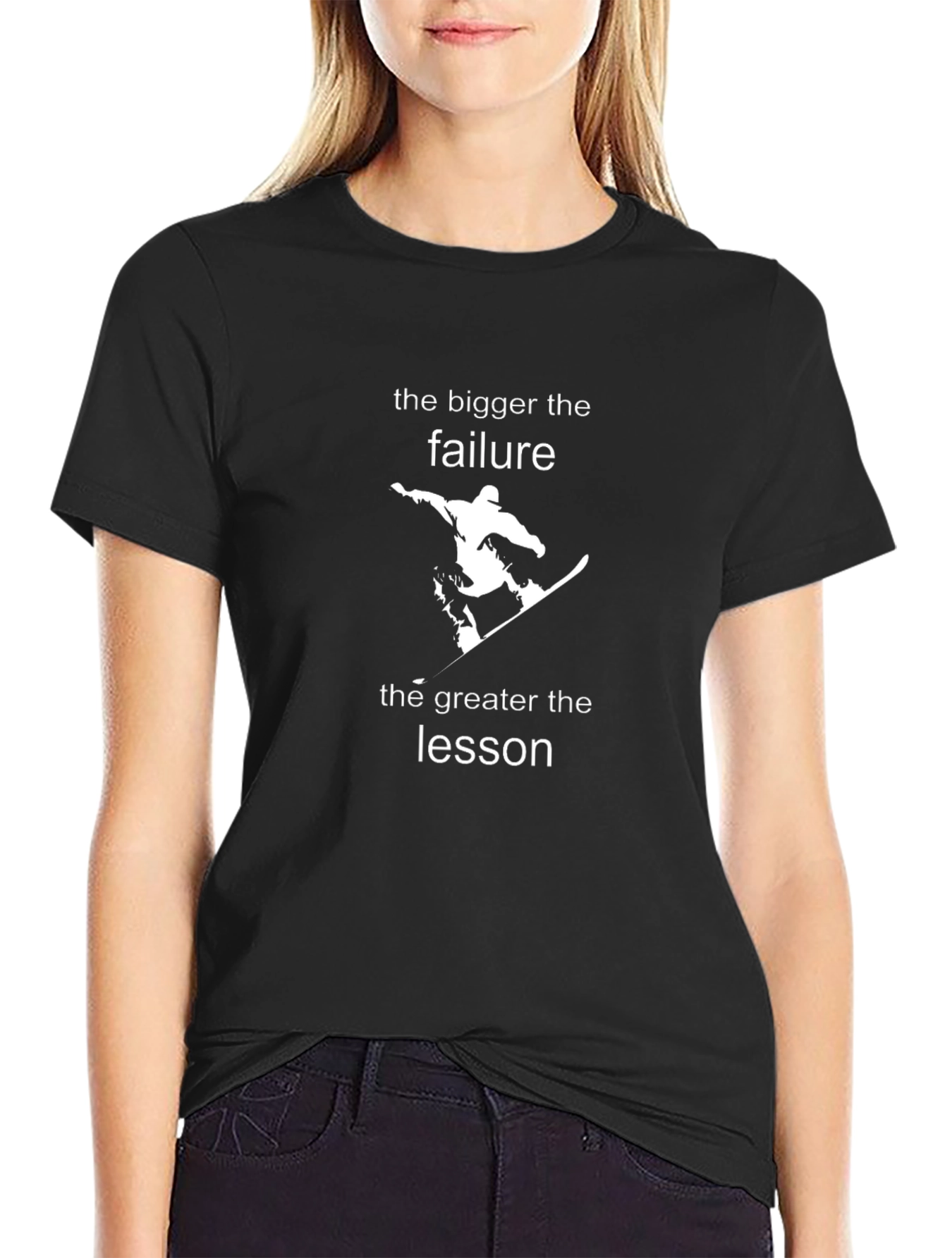 The Bigger The Failure Snowboarder Graphic Tee