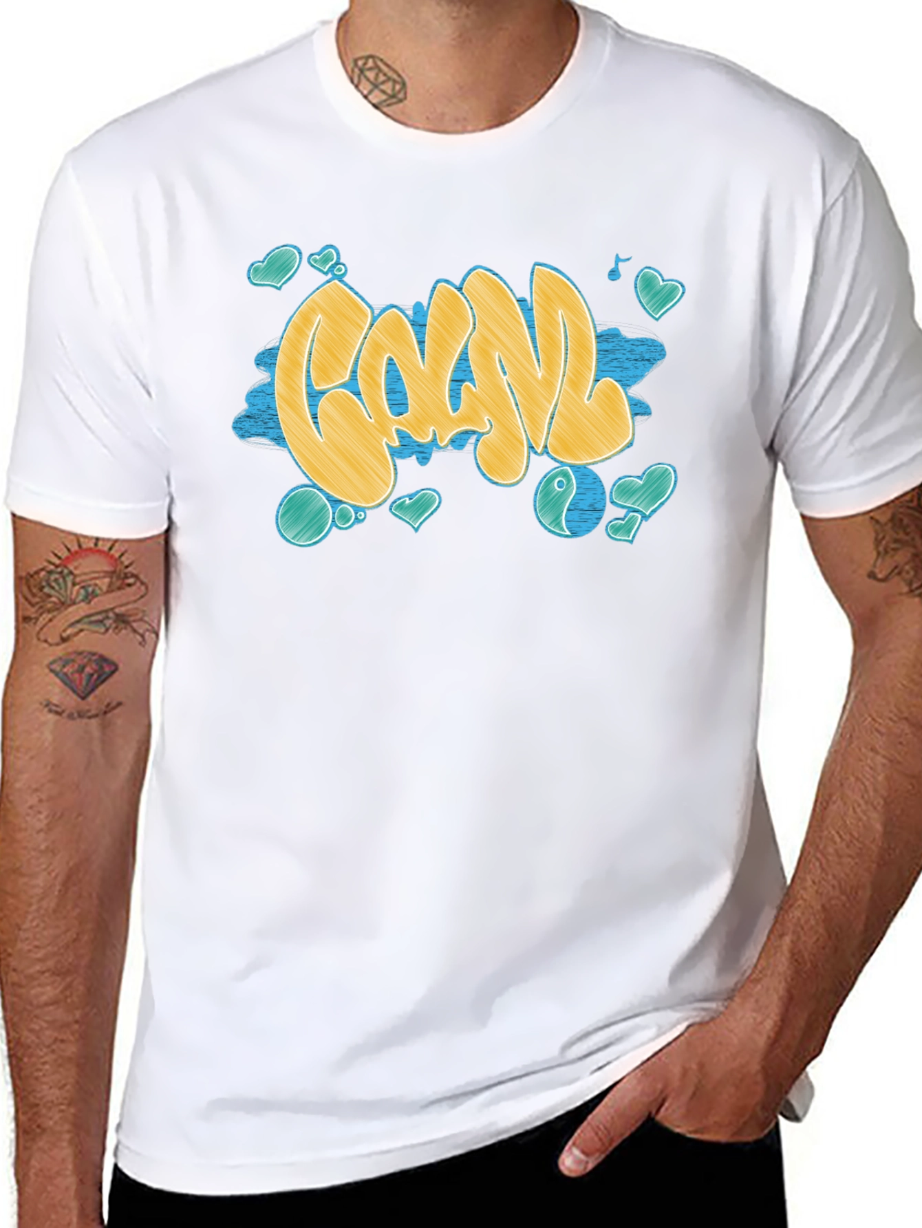 Cool Graffiti T-Shirt - Black