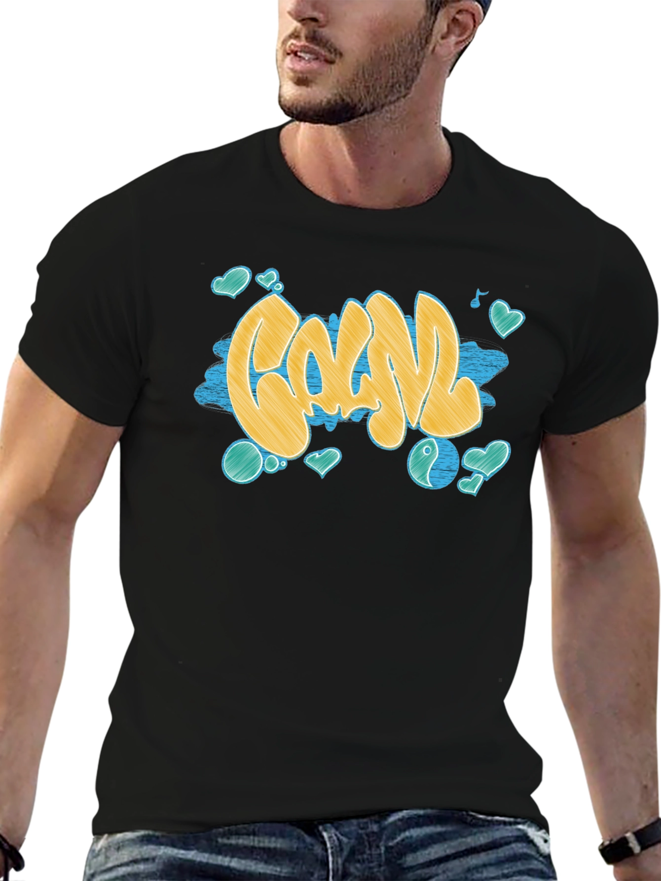 Cool Graffiti T-Shirt - Black