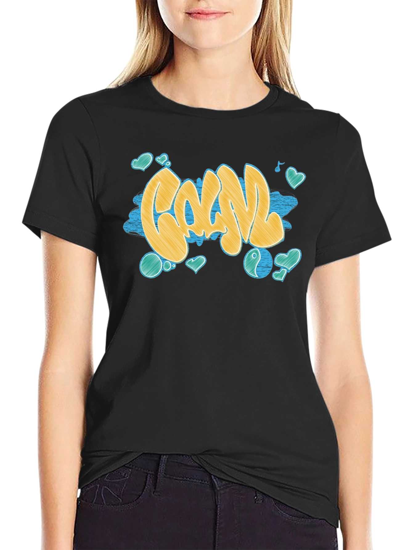 Cool Graffiti T-Shirt - Black