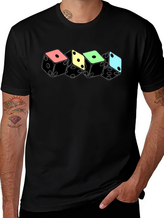 Dice T-Shirt - Colorful Gaming Design