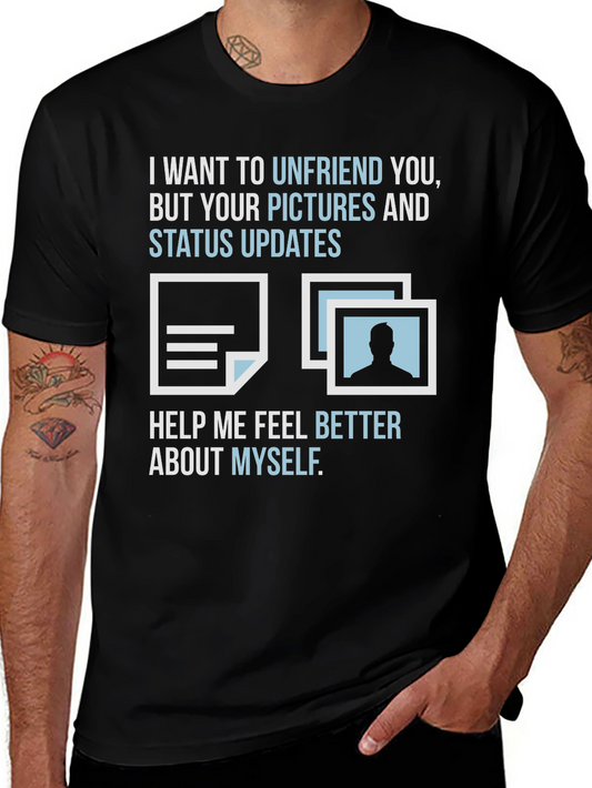 Funny Unfriend T-Shirt - Sarcastic Social Media Tee