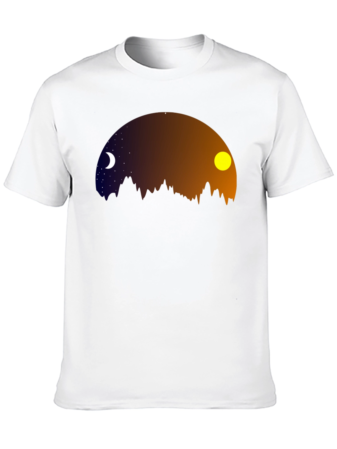 Night & Day Mountainscape Graphic Tee