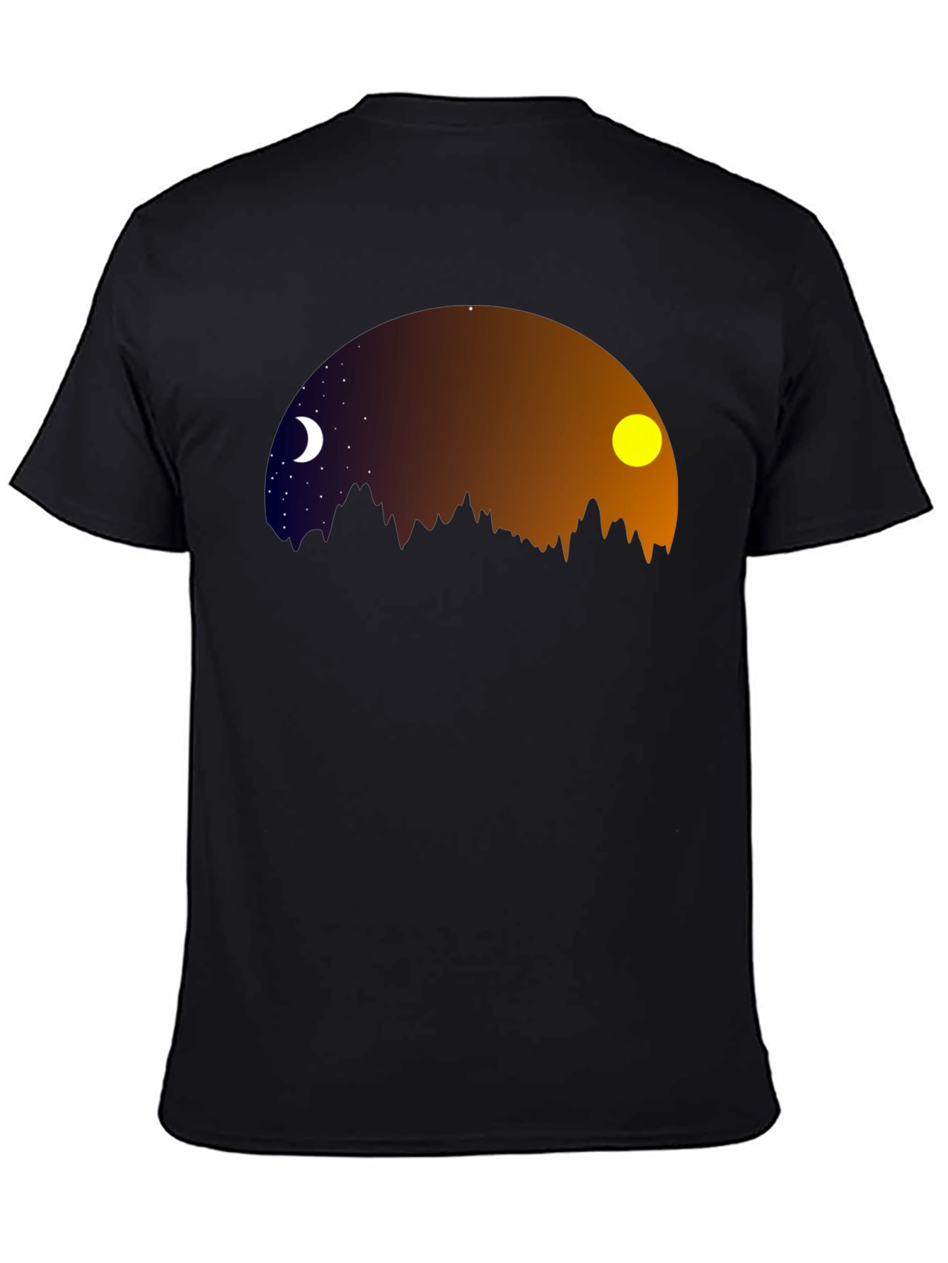 Night & Day Mountainscape Graphic Tee