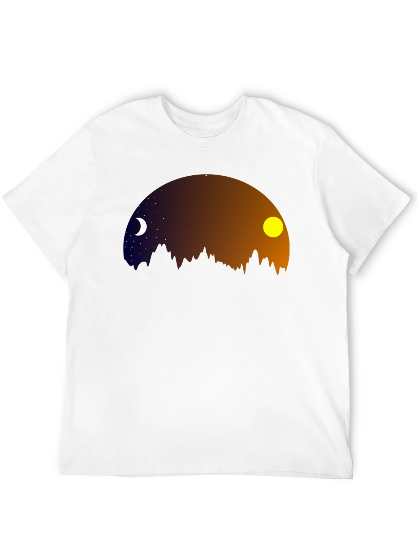 Night & Day Mountainscape Graphic Tee