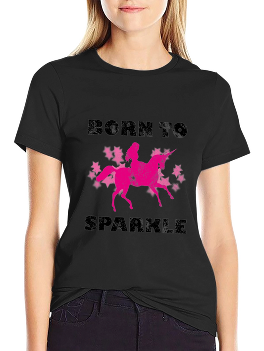Born to Sparkle Unicorn Graphic T-Shirt