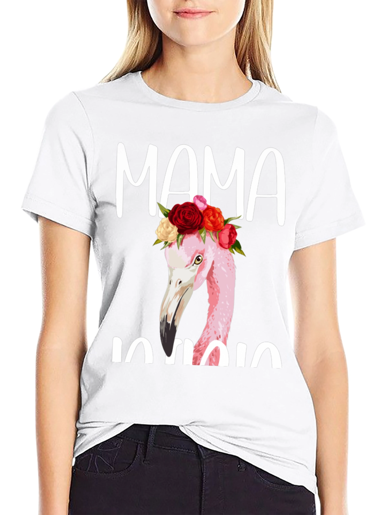 Mama Flamingo Graphic Tee