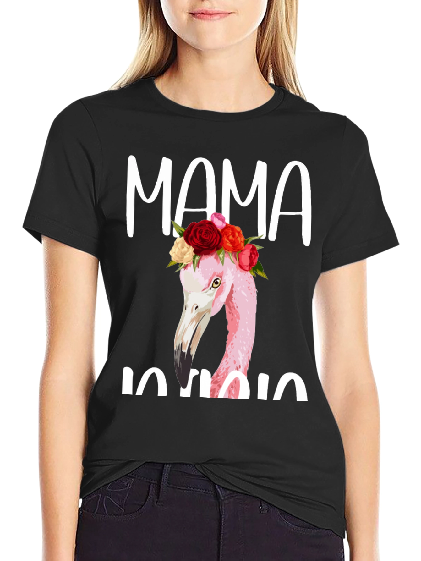 Mama Flamingo Graphic Tee