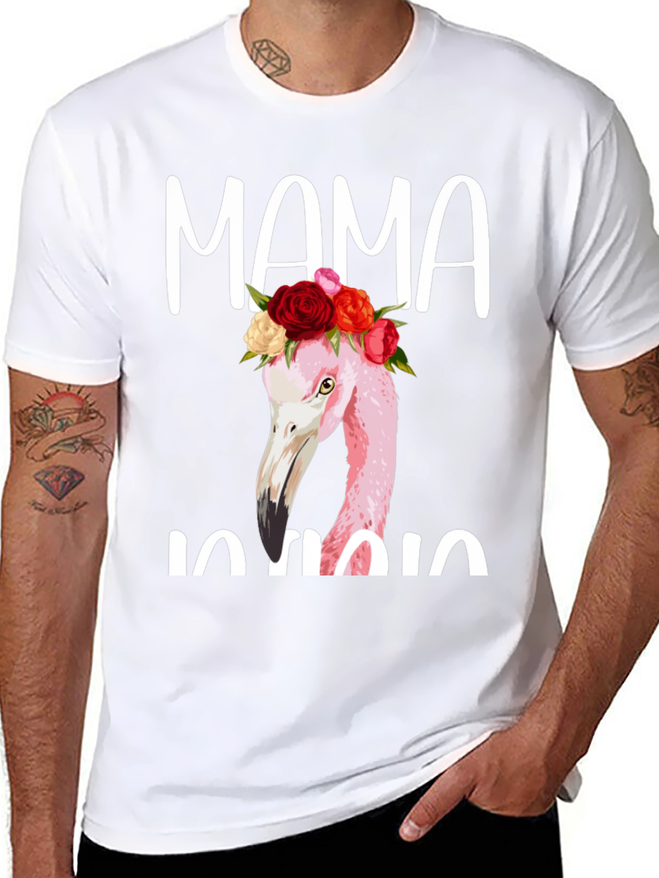 Mama Flamingo Graphic Tee