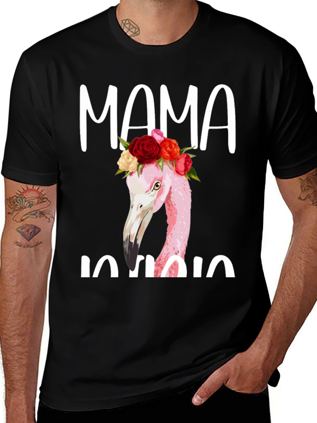 Mama Flamingo Graphic Tee