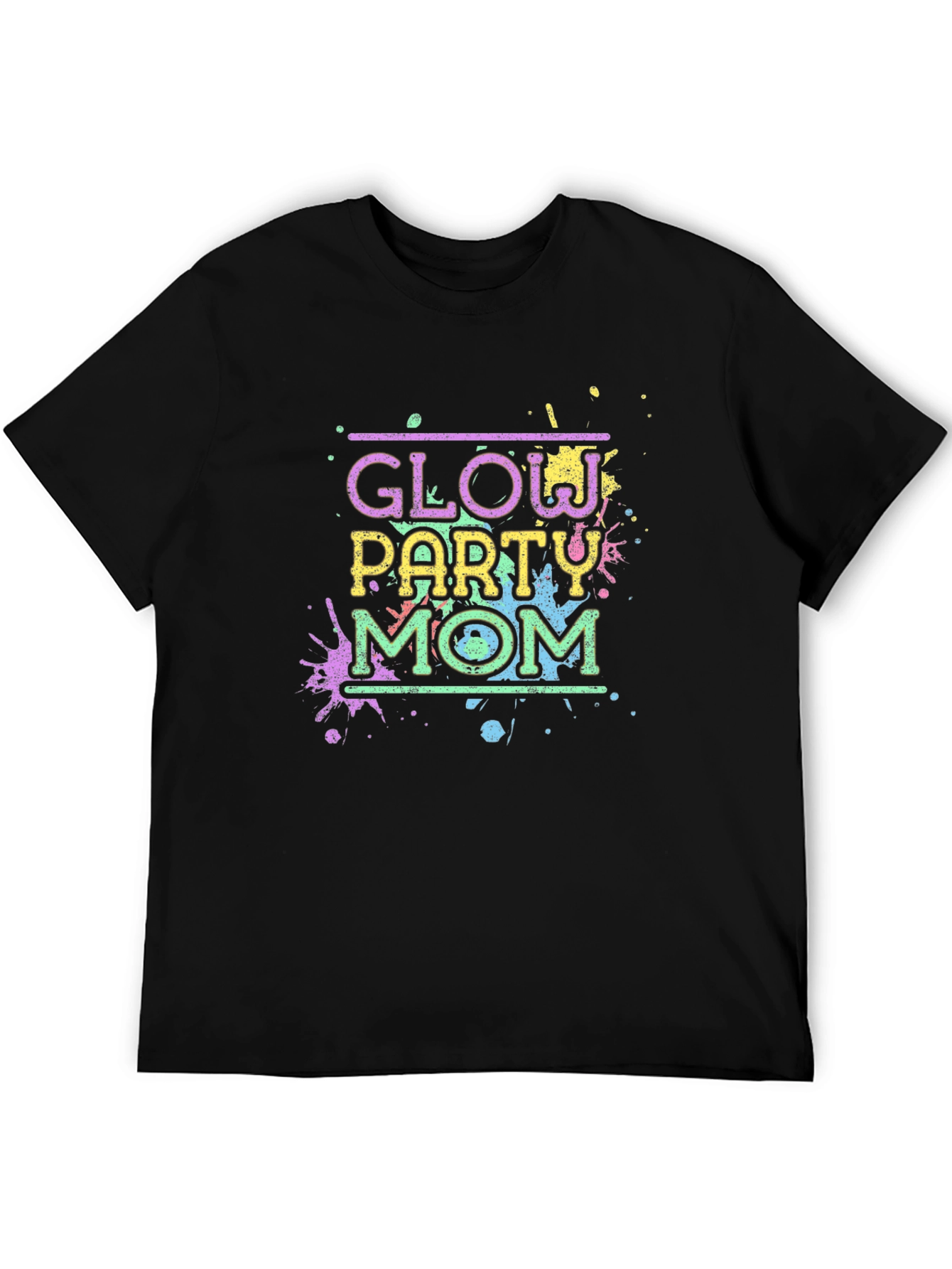 Glow Party Mom T-Shirt - Neon Fun!