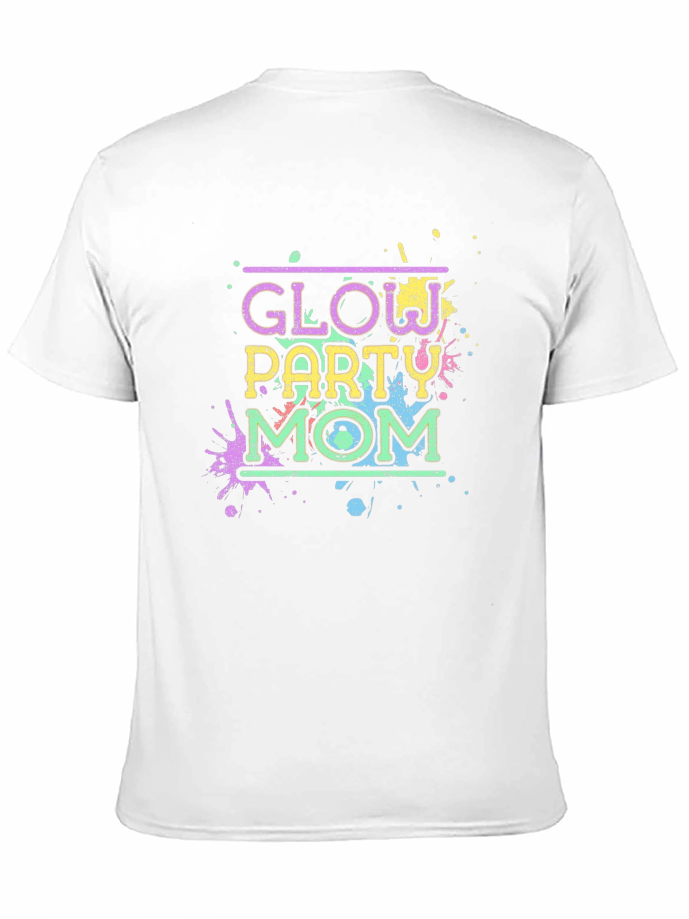 Glow Party Mom T-Shirt - Neon Fun!