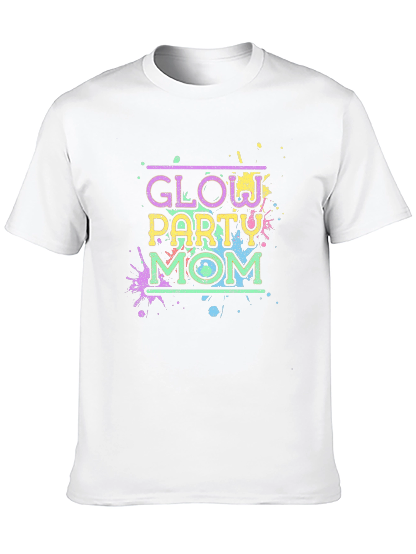 Glow Party Mom T-Shirt - Neon Fun!