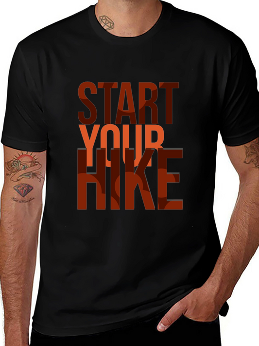 Start Your Hike Graphic T-Shirt - Black