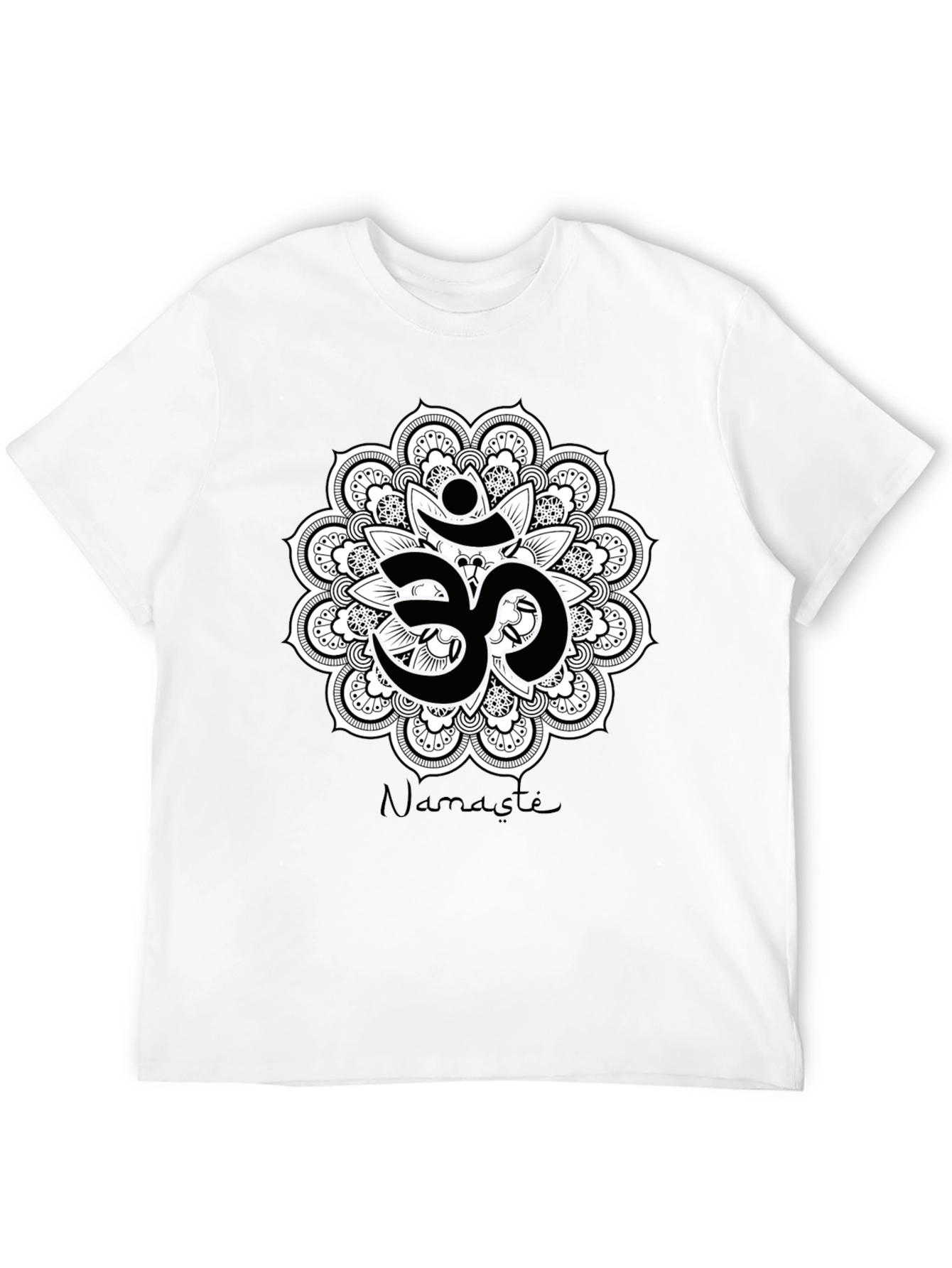 Om Mandala Namaste Black T-Shirt